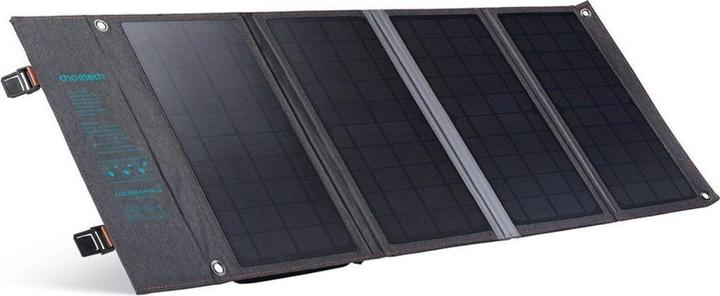 Immagine prodotto Choetech Caricabatterie solare pieghevole SC006 36W 1xUSB QC, 1xUSB-C PD (grigio) (36 W, 1.55 kg)