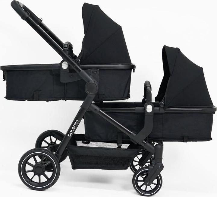 Actual product image Bolente 2born twin car - Duowagen - Duo Buggy - Small foldable - Plooibuggy - Including rain cover -