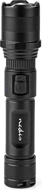 Produktbild Nedis LED-Taschenlampe, Vollmetallgehäuse, Akku, 3,7 V, 10 W (3.50 cm, 1000 lm)