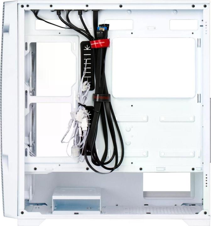 Actual product image Enermax MarbleShell MS31 ARGB (white, tempered glass) (mATX, Mini-ITX, ATX, E-ATX)