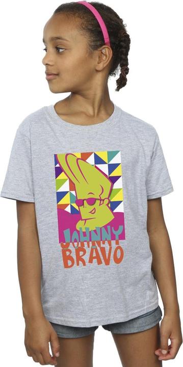 Actual product image Johnny Bravo Girls Multi Triangles Pop Art Cotton T-Shirt (104)