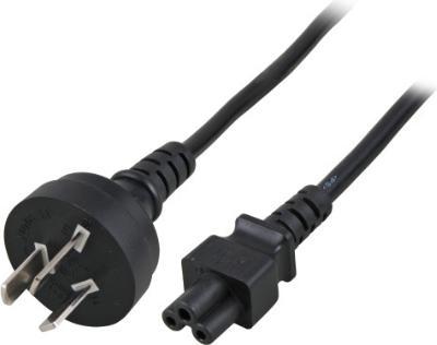 Actual product image EFB Elektronik Mains cable China type I-C5 180°, 3x0.75 mm², 1.8m, black Mains plug type I (1.80 m)