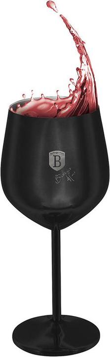 Produktbild BerlingerHaus Haus Edelstahl Weingläser 2 Stück Matte Black Collection (55 cl, 2 Gläser, Weingläser Set)