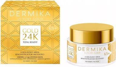 Dermika Gold 24K Total Benefit Tages- und Nachtcremes, Augencreme, Crememaske (50 ml, Tag + Nacht)