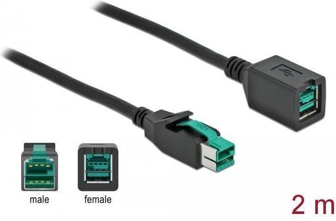 Produktbild Delock PoweredUSB extension cable (2 m)