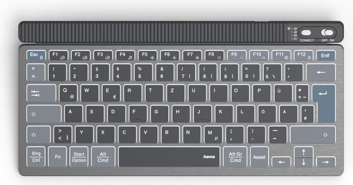 Actual product image Hama WK-700 Keyboard wireless grey (DE, Wireless)