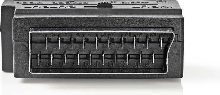 Produktbild Nedis SCART-Adapter | SCART Stecker | S-Video Female / 3x Cinch Buchse | Vernickelt | Schaltbar | AB