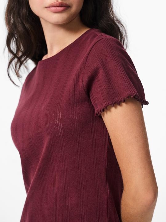 Actual product image Pieces Pcmarie Ss O-Neck Poin Top Jrs Noos Bc (S)