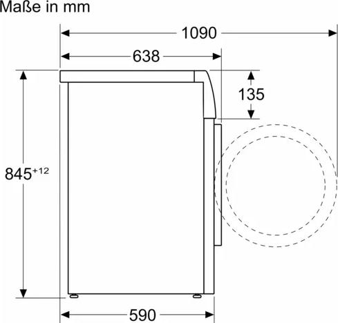 Image du produit Siemens iQ700, lave-linge, chargement frontal, 9 kg, 1400 tpm, WG44B2071 (9 kg, Gauche)