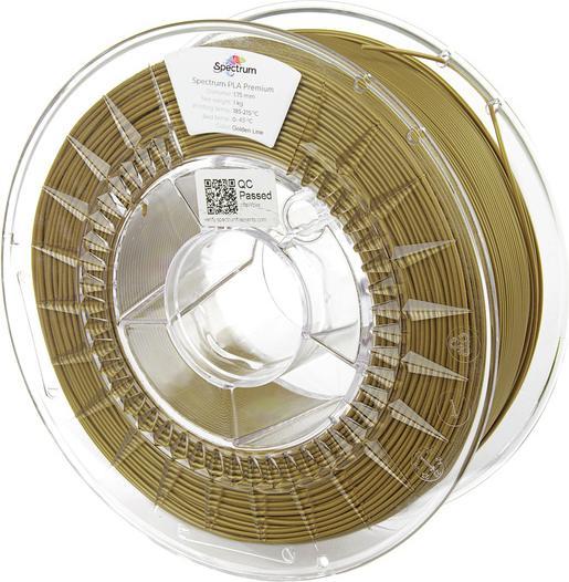 Productafbeelding 3D Filament / PLA Premium / 1,75mm / Gouden Lijn / Goud / 1kg (PLA, 1.75 mm, 1000 g, Goud)