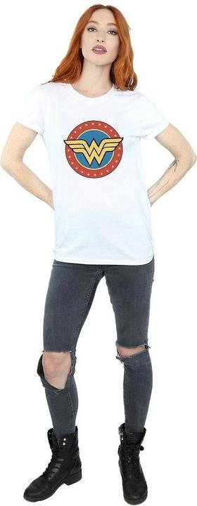 Image du produit Wonder Woman T-shirt boyfriend en coton avec logo pour femmes/femmes (M)