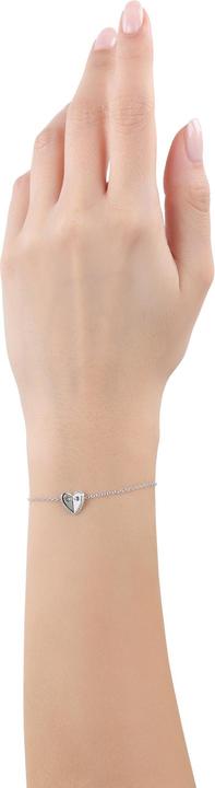 Immagine prodotto S.Oliver Gioielli da braccio da donna, argento 925, zirconi (sintetici) | cuore (17 cm, Argento 925)