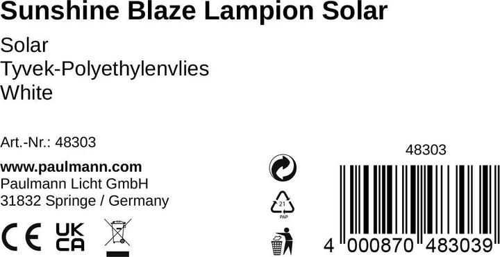 Actual product image Pauleen Solar Lantern Sunshine Blaze (1 x)
