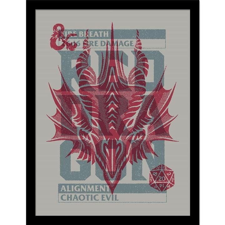 Dungeons & Dragons Chaotic Evil Framed Poster (40 x 30 cm)
