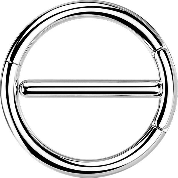 Star Piercing Segmentring doppel klappbar silber (Chirurgenstahl 316L, ohne Messing)