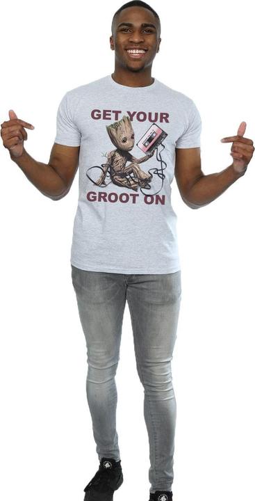 Actual product image Mens Guardians Of The Galaxy Get Your Groot On T-Shirt (L)