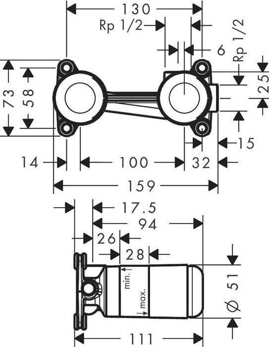 Image du produit hansgrohe Corps de base