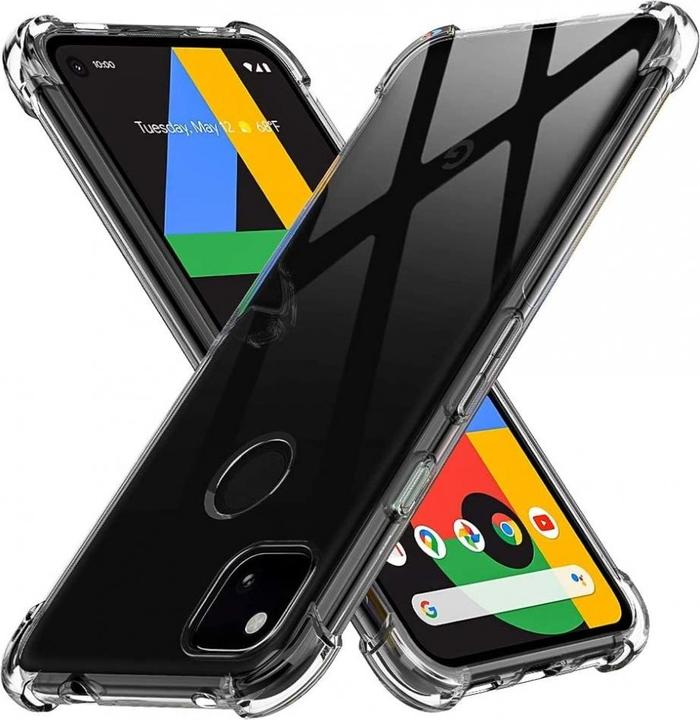 Produktbild Screenguard Google Pixel 4a Hülle Crystal Soft Airbag Bumper (Google Pixel 4a)