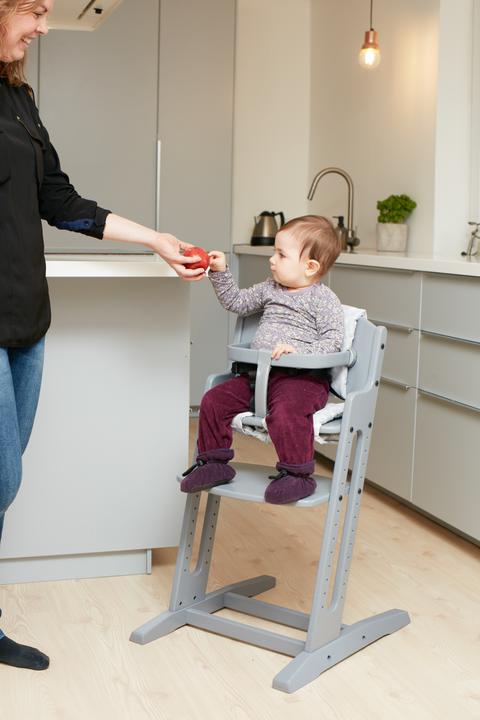 Image du produit Baby Dan Chaise haute traditionnelle DanChair Siège dur Gris (Chaise haute)