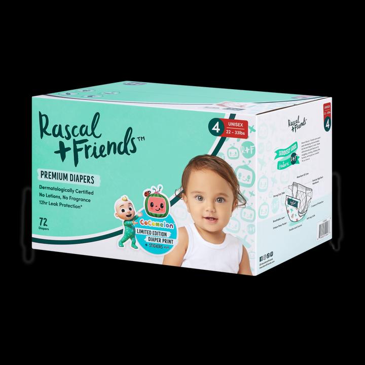 Actual product image Rascal+Friends Premium (Size 4, Pack, 72 Piece)