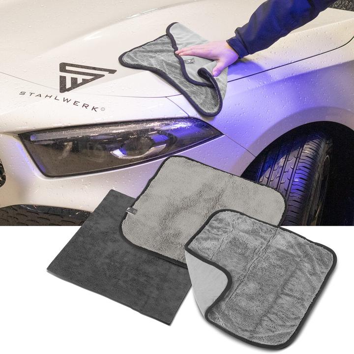 Produktbild Stahlwerk Autoreinigungs-Set 7-teiliges Autopflege-Set / Aufbereitungs-Set
