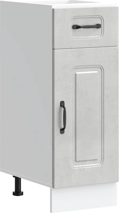 Produktbild VidaXL Küchenunterschrank Kalmar Betongrau Holzwerkstoff Spülenunterschrank (30 x 46 x 81.5 cm)