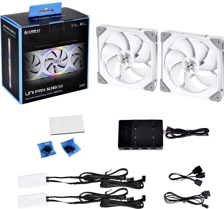 Immagine prodotto Lian-Li Ventilatori UNI FAN SL140 RGB PWM, confezione doppia (140 mm, 2 x)