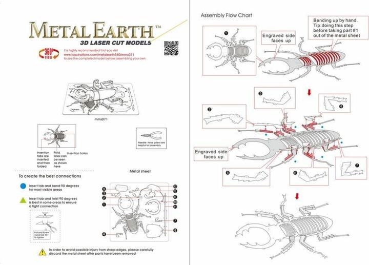 Image du produit Metal Earth Stag Beetle (cerf-volant)