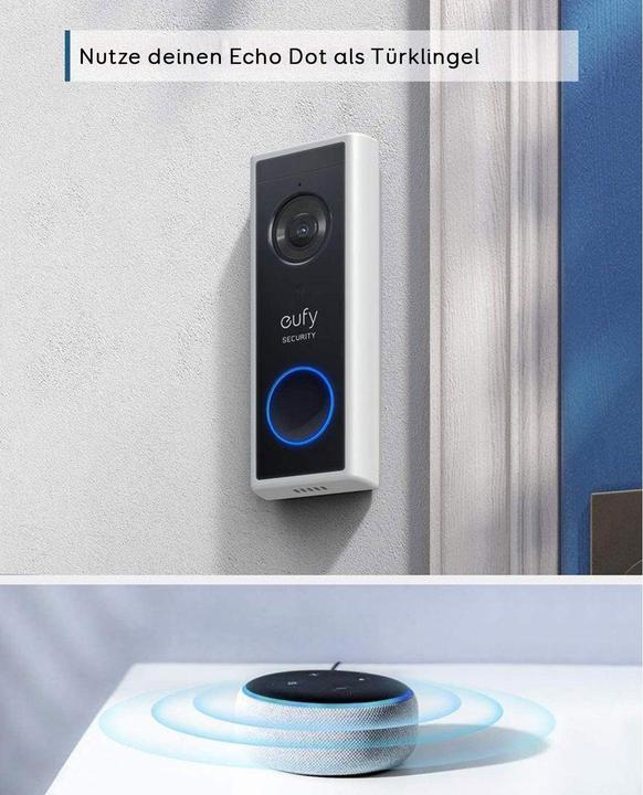 Image du produit eufy Battery Doorbell Slim 1080p Black. (Sans fil)