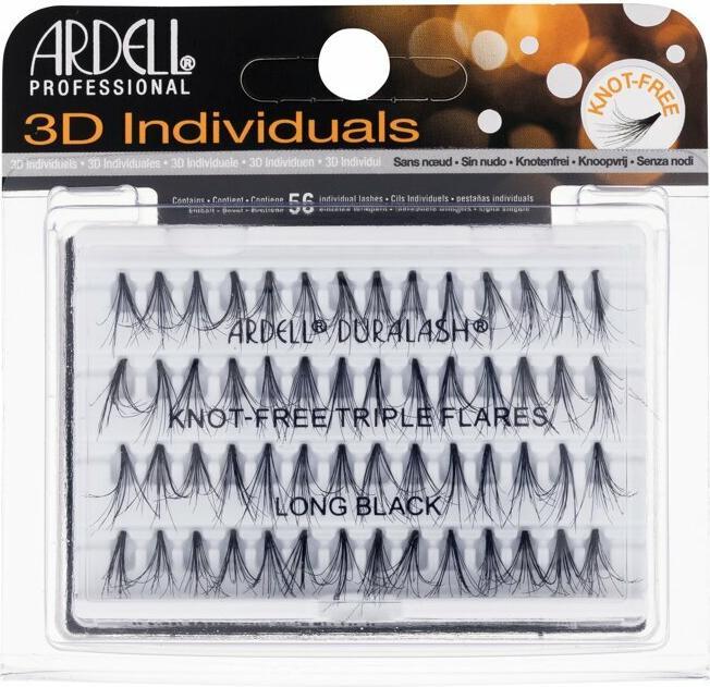 Ardell Triple Individuals Knot-Free Long Black Eyelashes 25g (Artificial eyelashes)