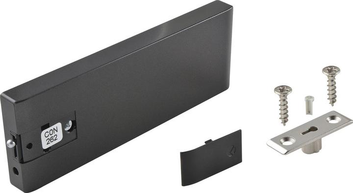 Actual product image Italiana Ferramenta Airbrake bracket link with steel cable U262 Gunmetal black