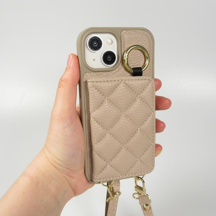 Image du produit PhoneLook Coque Cuir matelassé avec miroir et compartiment carte inclus grande lanière amovible (Apple iPhone 15)