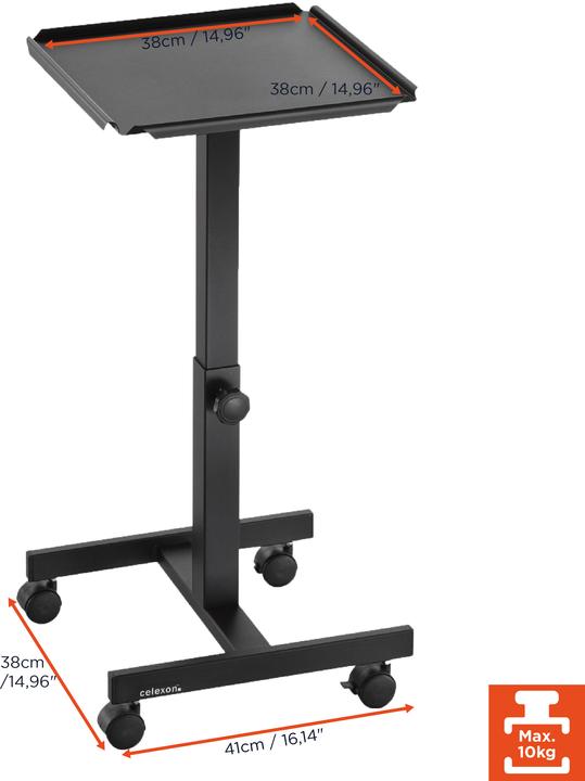 Image du produit Celexon PT1010B, Table de projection noire (Tables)