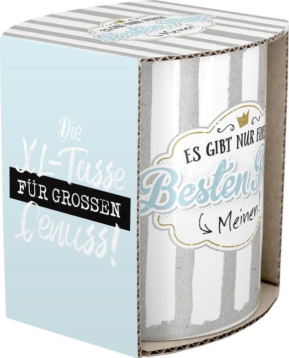 Image du produit Sheepworld Tasse à café Meilleur papa 600 ml, 1 pièce, gris clair/blanc (600 ml, 1 x)