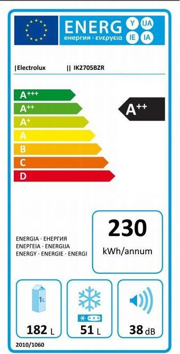 Energie-Label Electrolux Ik2705bzr (234 l)