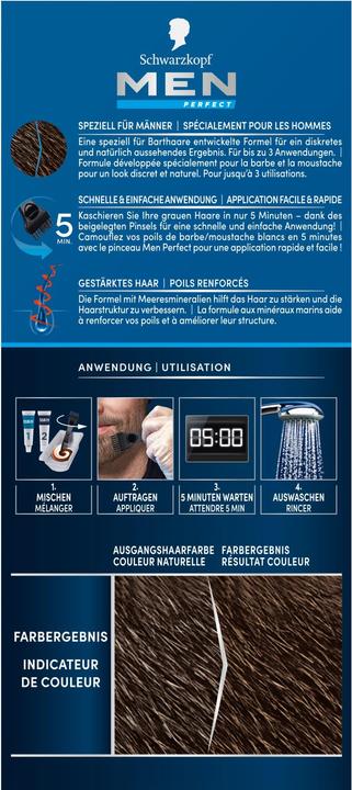 Produktbild Schwarzkopf Men Perfect Barttönung Perfect Bart (60 Braun)