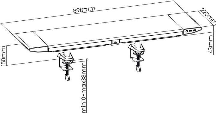 Produktbild myWall Hyper Gaming Monitor Rack (Tisch)