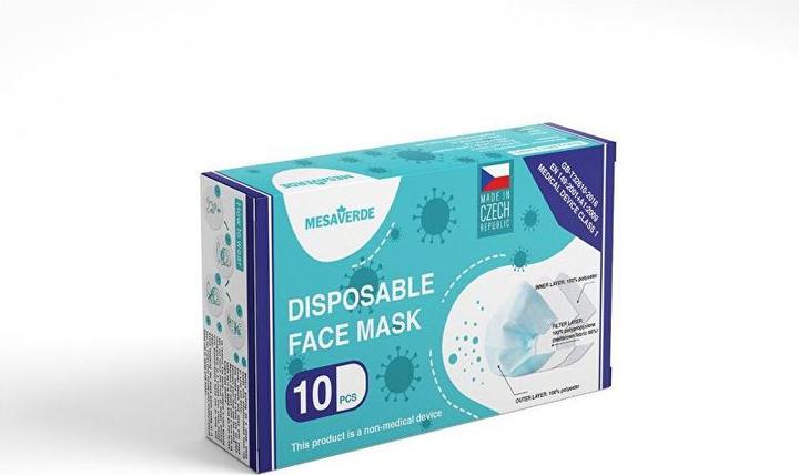 Actual product image Mesaverde Disposable Face Mask (10 Ks)
