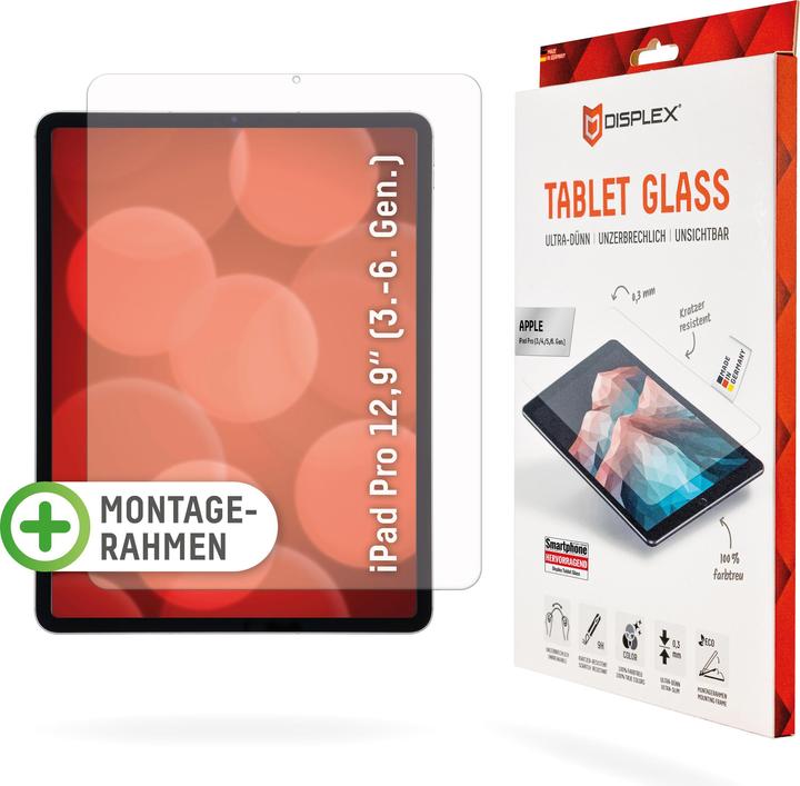 Produktbild Displex Tablet Glass, Tablet Schutzglas (1 Stück, iPad Pro 12.9 2020 (4. Gen), iPad Pro 12.9 2018 (3. Gen), iPad Pro 12.9 2021 (5. Gen))