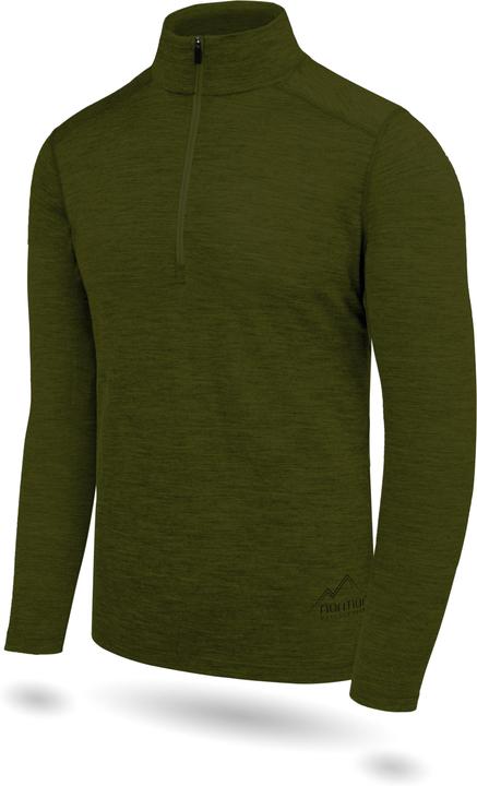 Actual product image Normani Herren Merino Langarm mit 1/4 Zipper Canberra - 1583 (6XL)