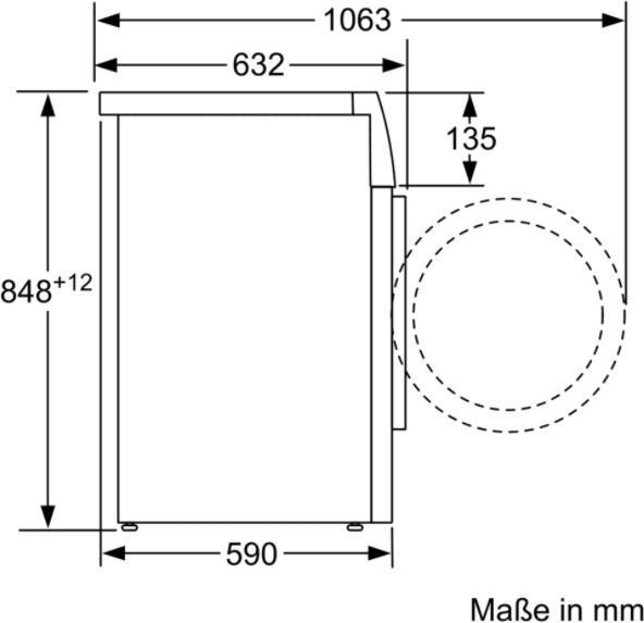 Produktbild Bosch Hausgeräte WAV28MWIN (9 kg, Links)