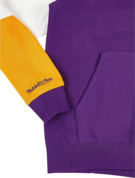 Immagine prodotto Mitchell & Ness Felpa con cappuccio Fusion fleece 2.0 Los Angeles Lakers (XXL)