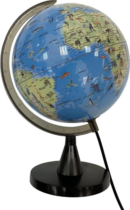 Productafbeelding Tele Wereldbol met dieren en licht 20 cm (TY6190) (20 cm)