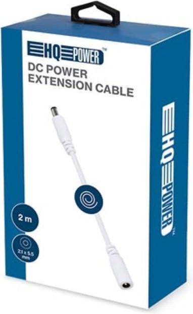 Produktbild HQ Power VERLÄNGERUNGSKABEL MIT DC-STECKER/-BUCHSE - 2 m - WEIss (2 m)