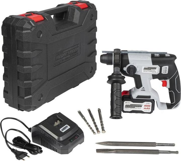 Actual product image Mannesmann Cordless hammer drill drill and chisel hammer (Rechargeable battery operated)