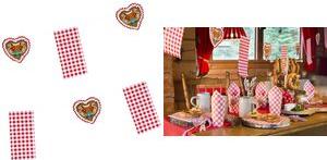 Produktbild Papstar Flaggenkette "Hüttengaudi", rot / weiss aus Papier, Länge: 4 m, Masse der Flaggen: 120 x 235 mm
