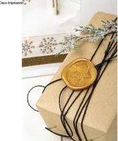 Produktbild Rayher Siegel Set Stern, 2, 5cm ø, gold, 1 Set