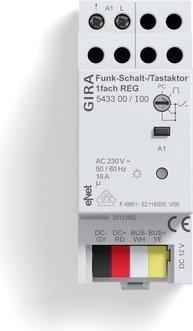 Produktbild Gira Funk Schalt-/Tastaktor 1f REG eNet 543300 (Schaltaktor)