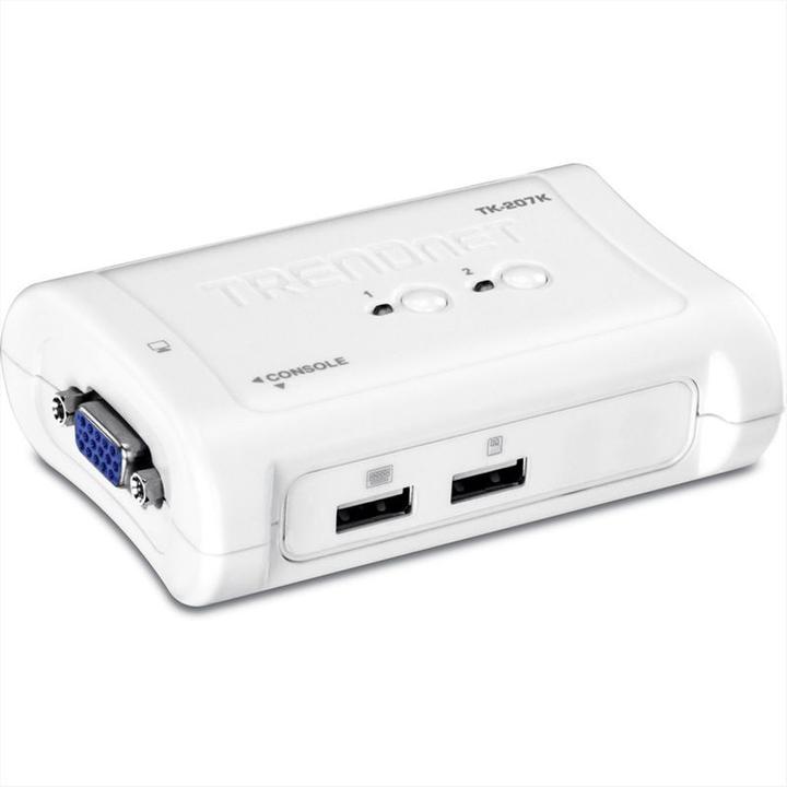 Actual product image Trendnet 2-Port USB KVM Switch w/Kit