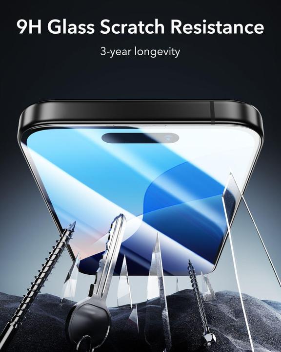 Actual product image ESR Armorite screen protector (1 Piece, Apple iPhone 16 Plus)